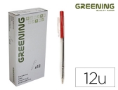 Boligrafo Greening rojo retractil GN04