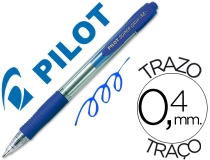 Boligrafo Pilot super grip azul retractil