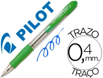 Boligrafo Pilot super grip verde claro