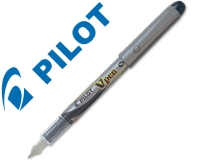 Pluma Pilot v pen silver desechable