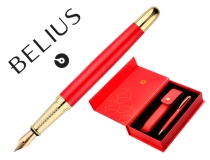 Pluma y estuche cuero Belius