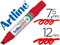 Rotulador Artline marcador permanente 100 rojo