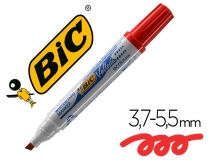 Rotulador Bic velleda para pizarra rojo