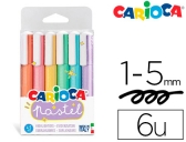 Rotulador Carioca fluorescente pastel blister de