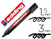 Rotulador Edding marcador permanente 300 negro