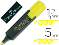 Rotulador faber fluorescente 48-07 amarillo 