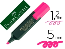 Rotulador faber fluorescente 48-28 rosa 