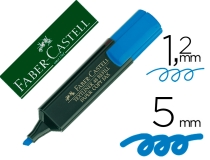 Rotulador faber fluorescente 48-51 azul 