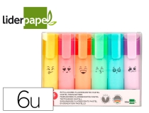 Rotulador Liderpapel fluorescente pastel punta