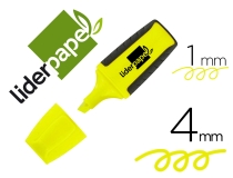 Rotulador Liderpapel mini fluorescente amarillo  RT01