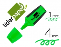 Rotulador Liderpapel mini fluorescente verde