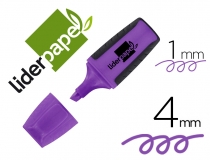 Rotulador Liderpapel mini fluorescente violeta