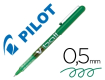 Rotulador Pilot roller v-ball verde 0.5