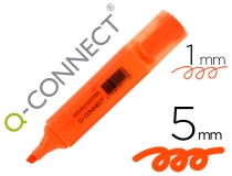 Rotulador Q-connect fluorescente naranja punta