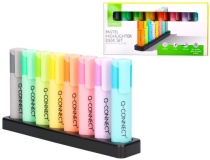 Rotulador Q-connect fluorescente pastel punta