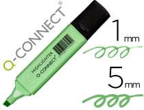 Rotulador Q-connect fluorescente pastel verde