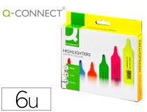 Rotulador Q-connect fluorescente punta biselada