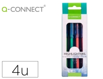 Rotulador Q-connect fluorescente punta biselada fabricado