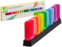 Rotulador Q-connect fluorescente punta