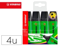 Rotulador Stabilo boss fluorescente 70 verde