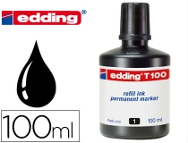 Tinta rotulador Edding t-100 negro bote