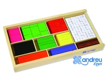 Juego Andreutoys barras de fracciones 