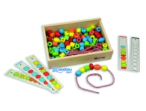 Juego Andreutoys formas para ensartar +