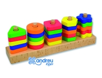 Juego Andreutoys manipulacion 25 piezas geometricas