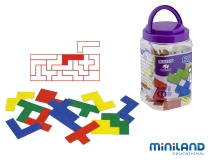 Juego didactico Miniland pentominos de colores