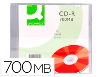 Cd-r Q-connect capacidad 700mb duracion 80min