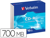 Cd-rom Verbatim extra proteccion capacidad