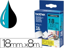 Cinta Brother TZE541 azul-negro 18mm