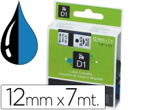 Cinta Dymo 1000 negro-azul 12mm