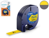 Cinta Dymo 12mmx4mt -negro amarillo