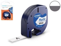 Cinta Dymo plastico 12mmx4mt negro