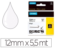 Cinta Dymo vinilo blanco 12mm