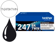 Pack 2 toner Brother TN247BK