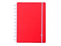 Cuaderno inteligente grande rojo cereza
