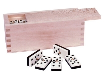 Domino profesional chamelo caja madera Blanca