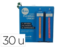 Pulsera de tela Unicef expositor