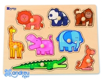 Puzzle Andreutoys madera selva 8