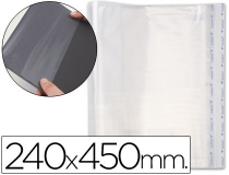 Forralibro pp ajustable adhesivo 240x450mm