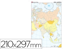 Mapa mudo color Din A4