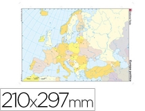 Mapa mudo color Din A4 europa