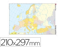 Mapa mudo color Din A4