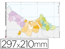 Mapa mudo color Din A4