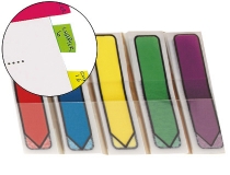 Banderitas separadoras flechas dispensador colores