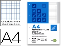 Bloc encolado Liderpapel cuadro 5mm