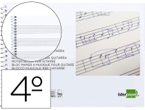 Bloc musica Liderpapel para guitarra