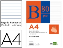 Bloc notas Liderpapel horizontal A4 80  PR02